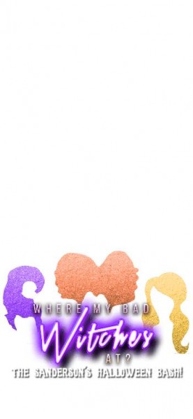 Party Snapchat Geofilter Filter Halloween Geo Geotag Squad Witches Hocus Pocus Sanderson Sisters Ghouls Goals